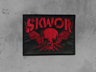 Nášivka red skull